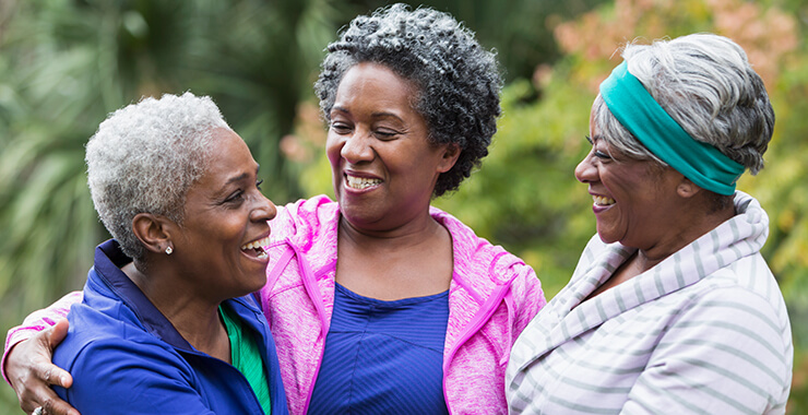 Old women laughing